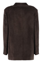 Load image into Gallery viewer, Double-breast velvet blazer
