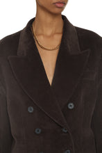 Load image into Gallery viewer, Double-breast velvet blazer
