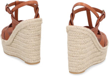 Carica l'immagine nel visualizzatore di Gallery, Espadrillas in pelle con zeppa
