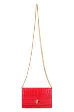 Carica l'immagine nel visualizzatore di Gallery, Clutch in pelle stampa coccodrillo
