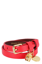 Carica l'immagine nel visualizzatore di Gallery, Bracciale doppio giro in pelle con pendente Skull

