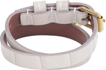 Carica l'immagine nel visualizzatore di Gallery, Bracciale Skull in pelle con targhetta logata
