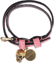 Carica l'immagine nel visualizzatore di Gallery, Bracciale Skull in pelle con targhetta logata
