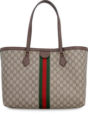 Carica l'immagine nel visualizzatore di Gallery, Tote bag Ophidia in tessuto GG supreme
