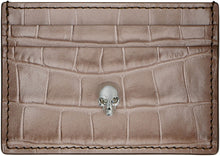 Carica l'immagine nel visualizzatore di Gallery, Portacarte Skull in pelle
