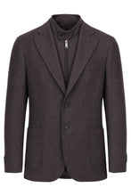 Carica l'immagine nel visualizzatore di Gallery, Giacca con zip e revers in lana e cashmere

