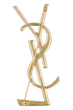 Carica l'immagine nel visualizzatore di Gallery, Spilla OPYUM YSL in ottone dorato
