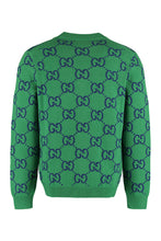 Carica l'immagine nel visualizzatore di Gallery, Cardigan in maglia jacquard con motivo GG
