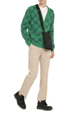 Carica l'immagine nel visualizzatore di Gallery, Cardigan in maglia jacquard con motivo GG
