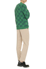 Carica l'immagine nel visualizzatore di Gallery, Cardigan in maglia jacquard con motivo GG
