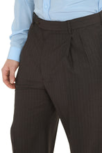 Carica l'immagine nel visualizzatore di Gallery, Pantaloni gessati in lana
