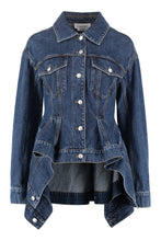Carica l'immagine nel visualizzatore di Gallery, Giacca peplum in denim

