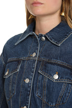 Carica l'immagine nel visualizzatore di Gallery, Giacca peplum in denim
