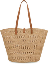 Load image into Gallery viewer, Panier raffia tote bag
