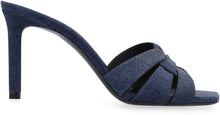 Load image into Gallery viewer, Tribute denim mules
