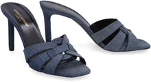 Load image into Gallery viewer, Tribute denim mules
