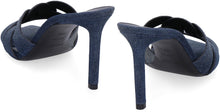 Load image into Gallery viewer, Tribute denim mules
