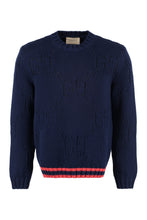 Carica l'immagine nel visualizzatore di Gallery, Pullover in cotone jacquard GG
