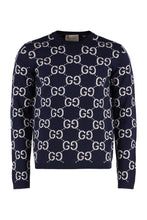 Carica l'immagine nel visualizzatore di Gallery, Pullover in lana GG jacquard
