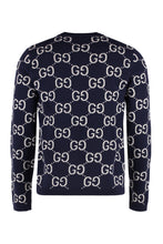 Carica l'immagine nel visualizzatore di Gallery, Pullover in lana GG jacquard
