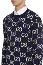 Carica l'immagine nel visualizzatore di Gallery, Pullover in lana GG jacquard
