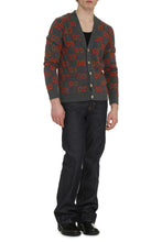 Carica l'immagine nel visualizzatore di Gallery, Cardigan in maglia jacquard con motivo GG
