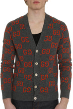 Carica l'immagine nel visualizzatore di Gallery, Cardigan in maglia jacquard con motivo GG
