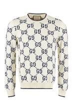 Carica l'immagine nel visualizzatore di Gallery, Pullover in cotone jacquard GG
