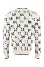 Carica l'immagine nel visualizzatore di Gallery, Pullover in cotone jacquard GG
