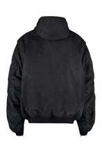 Carica l'immagine nel visualizzatore di Gallery, Bomber in nylon con cappuccio
