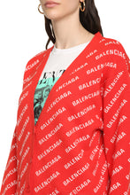 Carica l'immagine nel visualizzatore di Gallery, Cardigan oversize con logo all-over
