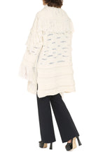 Carica l'immagine nel visualizzatore di Gallery, Cardigan oversize in lana tricot
