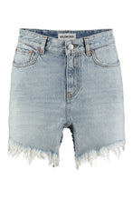Load image into Gallery viewer, Cut-up denim mini skirt
