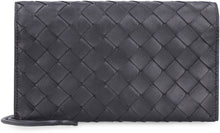 Load image into Gallery viewer, Leather wallet with shoulder strap
