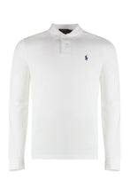 Load image into Gallery viewer, Long sleeve cotton polo shirt
