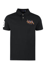 Load image into Gallery viewer, Embroidered cotton-piqué polo shirt
