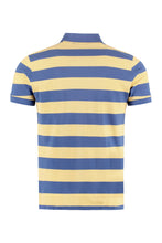 Load image into Gallery viewer, Striped cotton-piqué polo shirt
