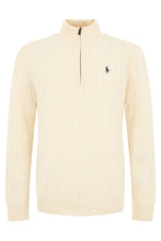 Load image into Gallery viewer, Wool and cashmere sweater with zip collar
