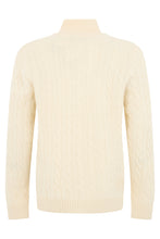 Load image into Gallery viewer, Wool and cashmere sweater with zip collar
