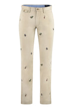 Carica l'immagine nel visualizzatore di Gallery, Pantaloni slim fit in cotone stretch
