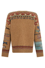 Load image into Gallery viewer, Cardigan in wool with jacquard pattern
