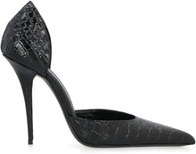 Load image into Gallery viewer, Leather pointy-toe pumps
