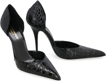 Load image into Gallery viewer, Leather pointy-toe pumps
