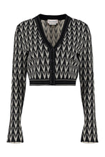 Load image into Gallery viewer, Jacquard motif cardigan
