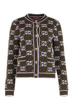 Carica l'immagine nel visualizzatore di Gallery, Cardigan in lana GG jacquard bouclé
