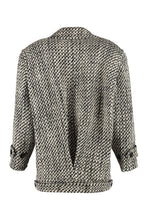 Carica l'immagine nel visualizzatore di Gallery, Cappotto doppiopetto in tweed di lana
