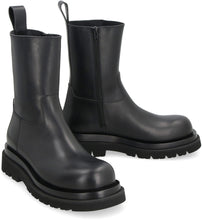 Load image into Gallery viewer, Lug leather ankle boots
