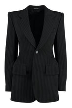 Carica l'immagine nel visualizzatore di Gallery, Blazer gessato in lana
