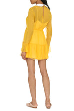 Carica l&#39;immagine nel visualizzatore di Gallery, Abito in chiffon con volant
