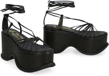Load image into Gallery viewer, Leather platform sandals
